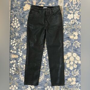 Good American Coated Black Jean